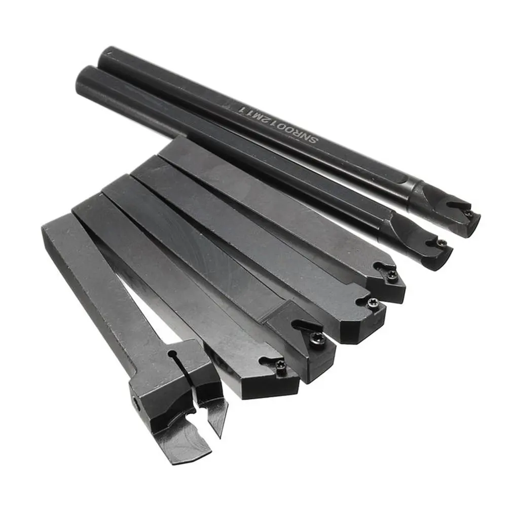 21Pcs/Set 12mm Shank Lathe Turning Tool Holder Boring Bar + Insert Blades Wrench S12M-SCLCR06/SER1212H16/SCL1212H06 | Инструменты