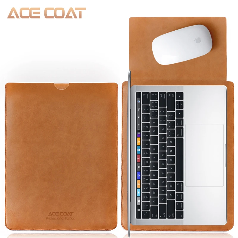 ACECOAT микрофибра pu кожаный чехол протектор сумки для Macbook Air Pro Retina13 12 15 16 чехол для ноутбука для macbook pro 13 Чехол