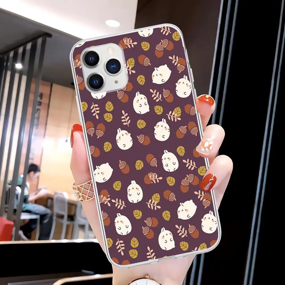 

Kawaii Molang Cartoon Cat Transparent Phone Case Clear Cover For Xiaomi Redmi K30s Ultra Note 8 9 Pro Max 9s 10T Pro 11 10 Lite