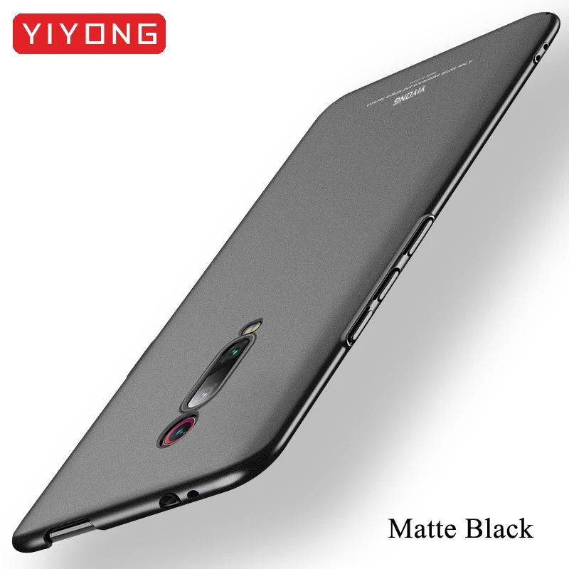 Чёрный матовый Mi 9T Pro Чехол YIYONG тонкий матовый чехол для Xiao mi Red mi K20 Pro Чехол Xio mi 9t Жесткий PC матовый чехол для Xiaomi mi 9T Pro чехол s - Цвет: Чёрный матовый