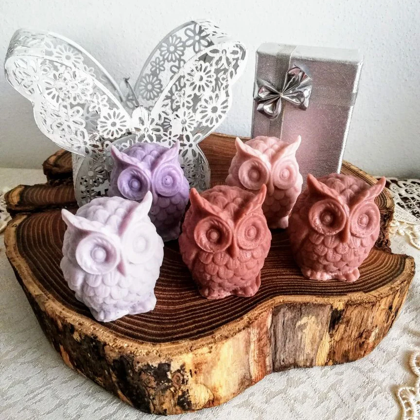 SJ 3D Свеча в форме Совы силиконовая форма для изготовления свечей DIY ручной работы полимерные формы для гипса восковой формы