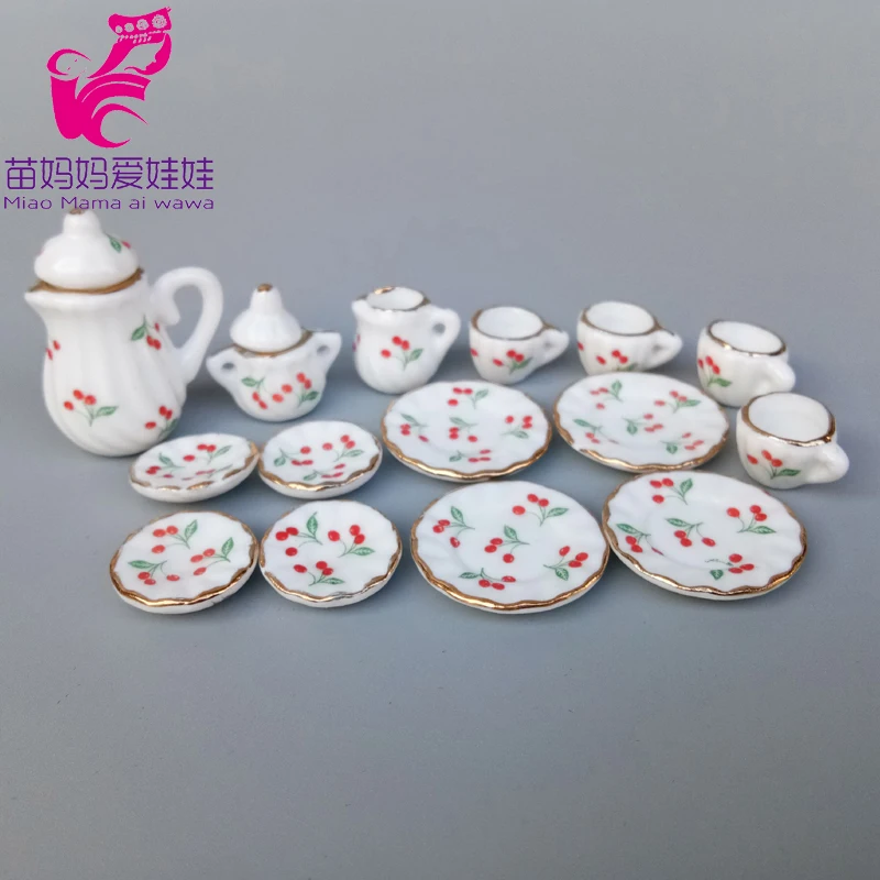 Аксессуары для кукольного домика BJD 1/12 1/8 керамическая посуда чайная чашка разных