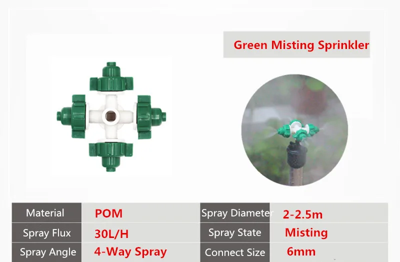 Распылитель для жидкости с 4 насадками 20 шт.|Спринклеры сада| |