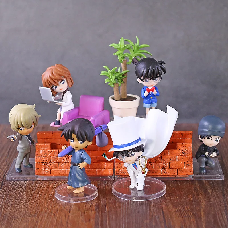 Детектив Conan Edogawa Конана/Haibara Ai/Хаттори Heiji / Kaitou малыш/акаи Shuuichi Furuya Rei Настольный