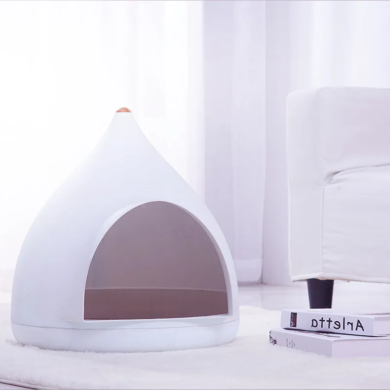 Зимнее гнездо для домашних животных полу-закрытый юртовый кошачий помет