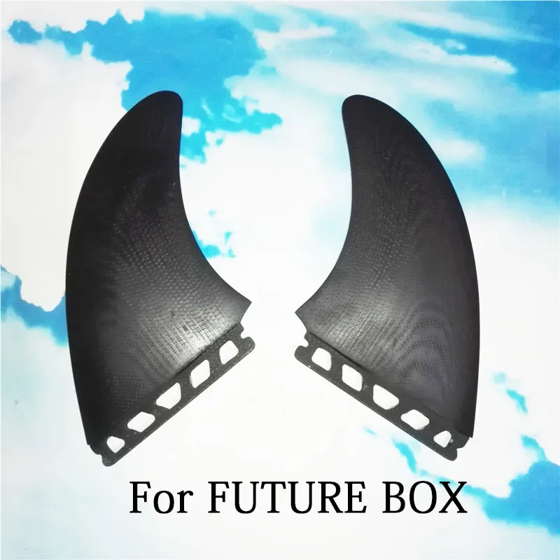 BiLong FCS AMT двойные плавники X большие черные для серфинга плавник FCS/FCSII/ FUTURE box Performance