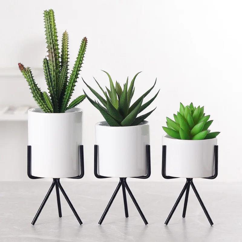 Керамические зеленые комнатные украшения для растений современные детские