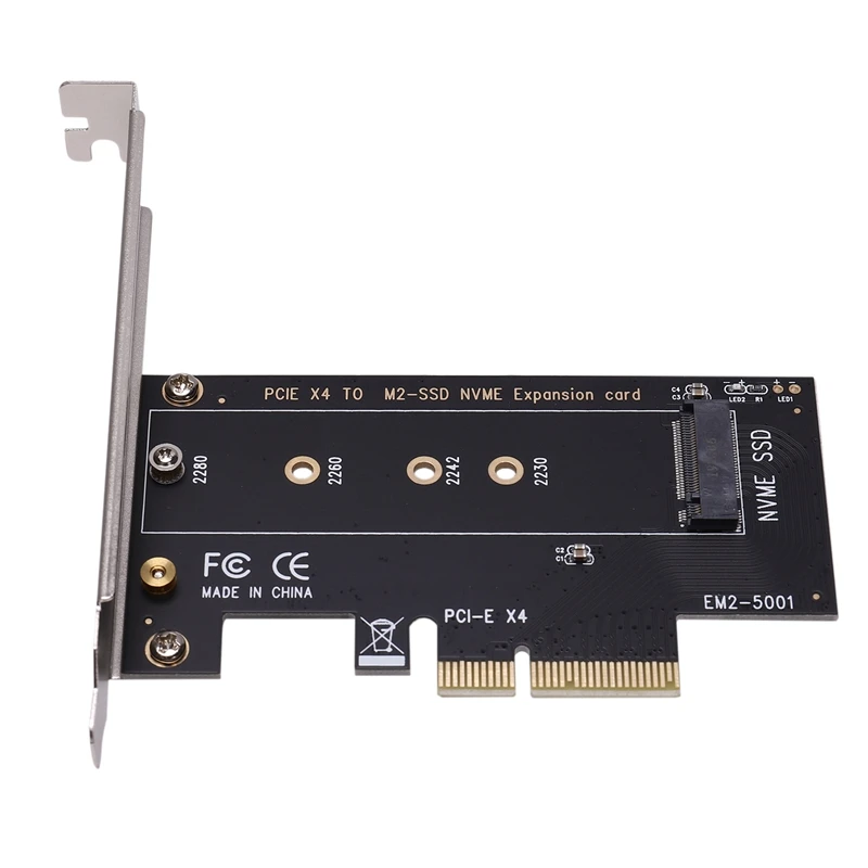 EM2 5001 PCI E 3 0 X4 для NVMe M.2 NGFF M ключ SSD высокоскоростная Плата расширения ПК рабочего