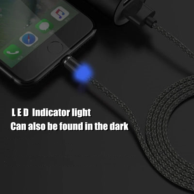 Магнитный USB кабель для зарядки и передачи данных для type-C IOS iPhone Android Micro USB кабель для быстрой зарядки и синхронизации данных для смартфонов