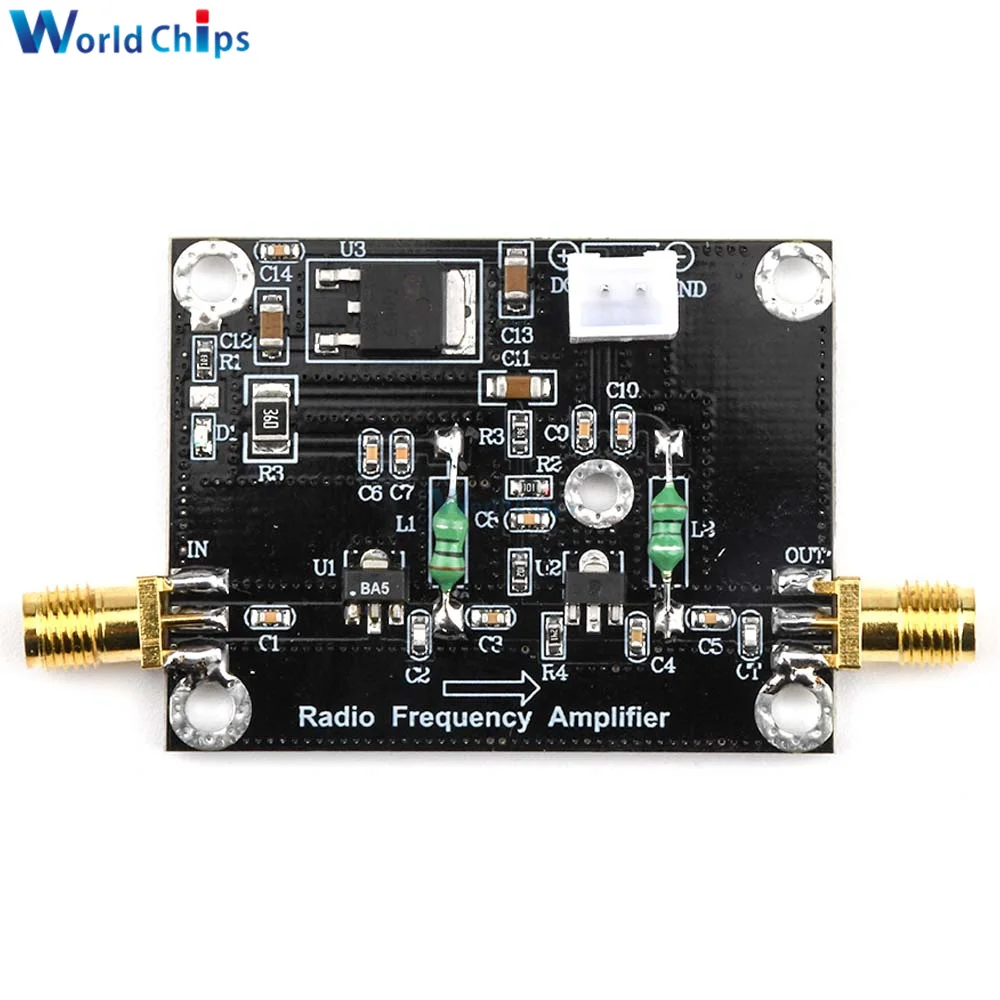 

1M-1000MHz Amplifier HF FM VHF UHF FM Transmission Broadband RF Buffer Wideband Power Amplifier DC12V-15V