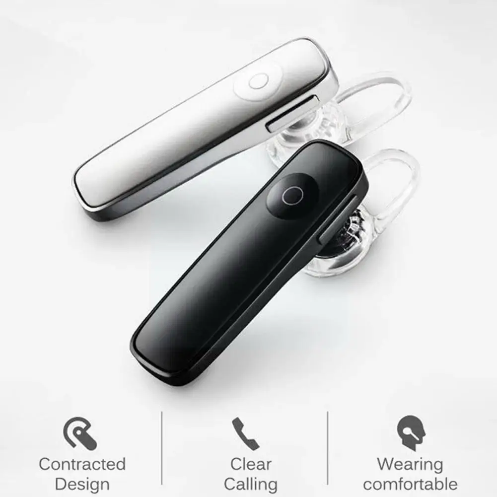 

Mini Bluetooth Headset Stereo Bass Bluetooth Headset Wireless Earloop For All With Handsfree Phones Microphone B3n6