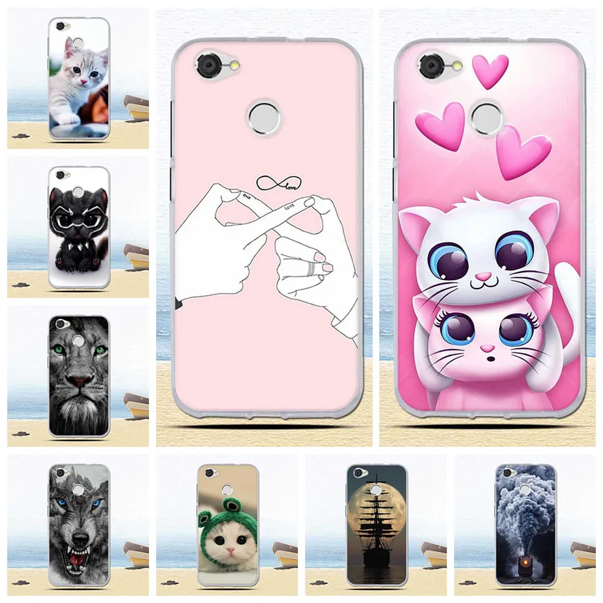 Чехол для ZTE Blade A6 мягкий силиконовый чехол из ТПУ с мультяшными рисунками