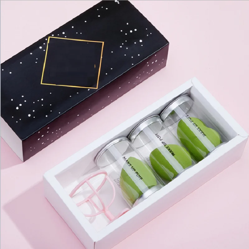 

Exquisite Gift Boxed Beauty Egg Set Super Soft No Powder Makeup Egg With Cleanser Makeup Tool Puff Sponge