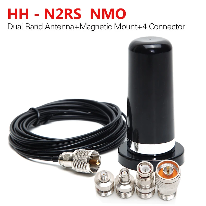 NMO Abbree HH-N2RS двухдиапазонная антенна 5 м коаксиальный кабель магнитное крепление и