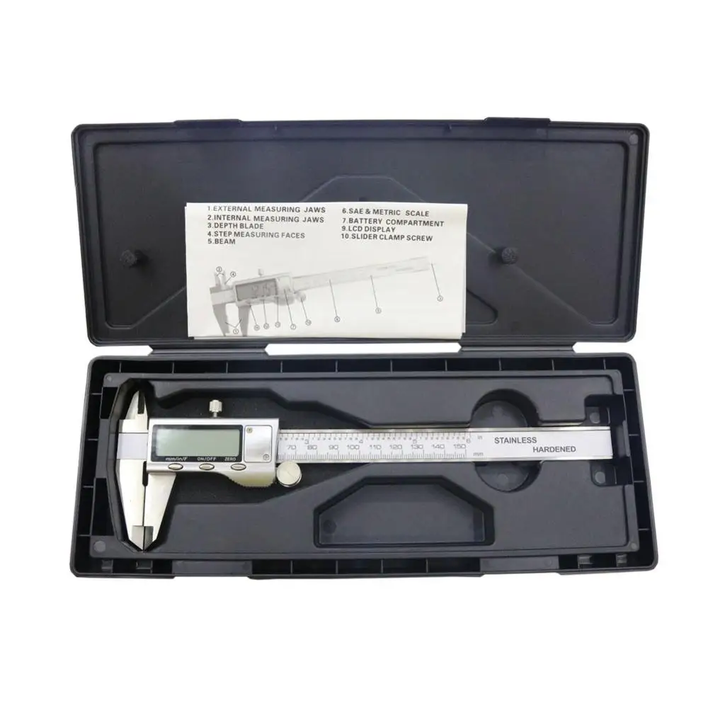 Штангенциркуль 0-150 мм трехфункциональный цифровой штангенциркуль инструменты