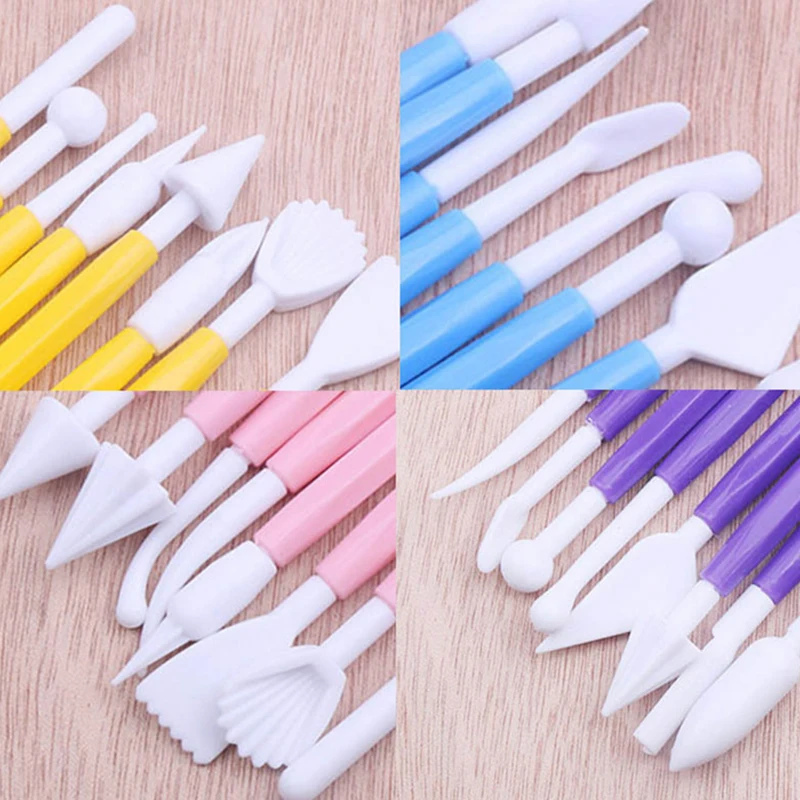 8 шт. для цветов из мастики резная ручка украшение торта резной цветок группа