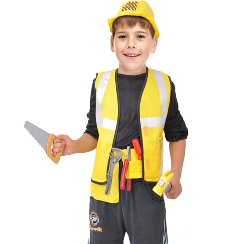 Вечерние костюмы на Хэллоуин для детей костюм инженера механика игрушки