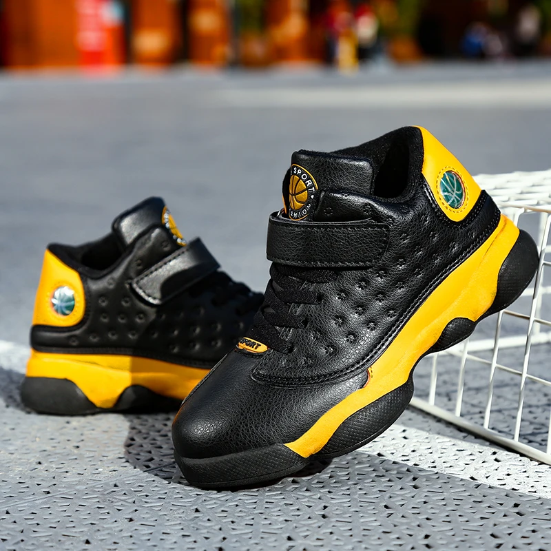 

Детская повседневная обувь для мальчиков, удобные нескользящие кроссовки для детей, высокие кроссовки для студентов, Баскетбольная обувь 5, 7, 9, детские кроссовки