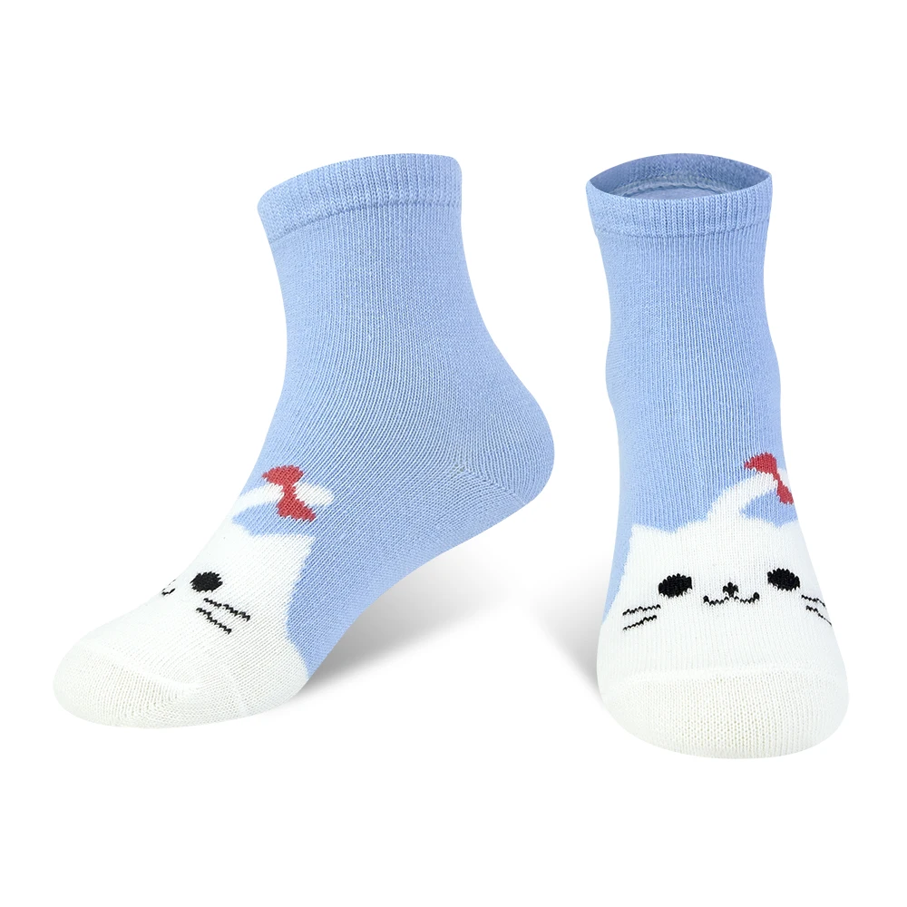 5 пара/лот Детские хлопковые носки для девочек с рисунком Kawaii цветные от 1 до 10 лет