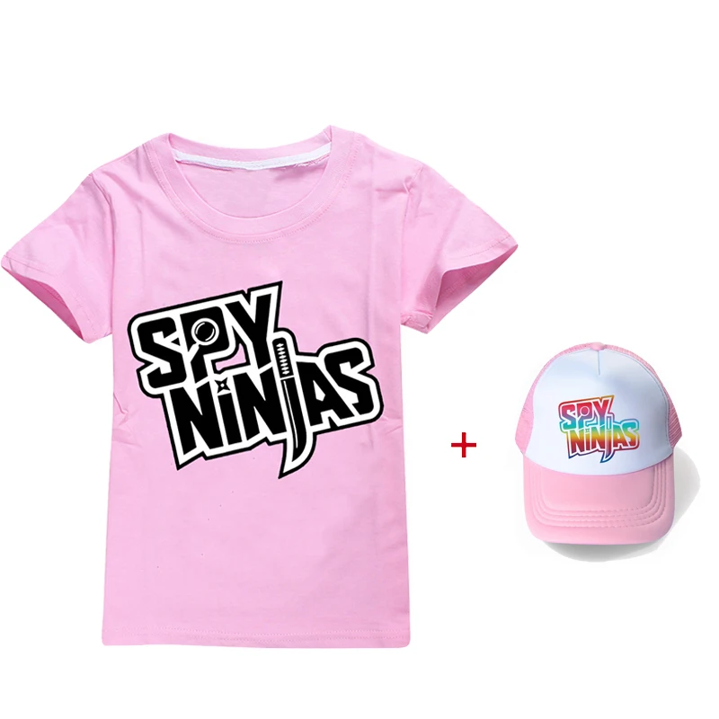 Новая шпионская ниндзя для маленьких девочек летняя одежда хлопок графические