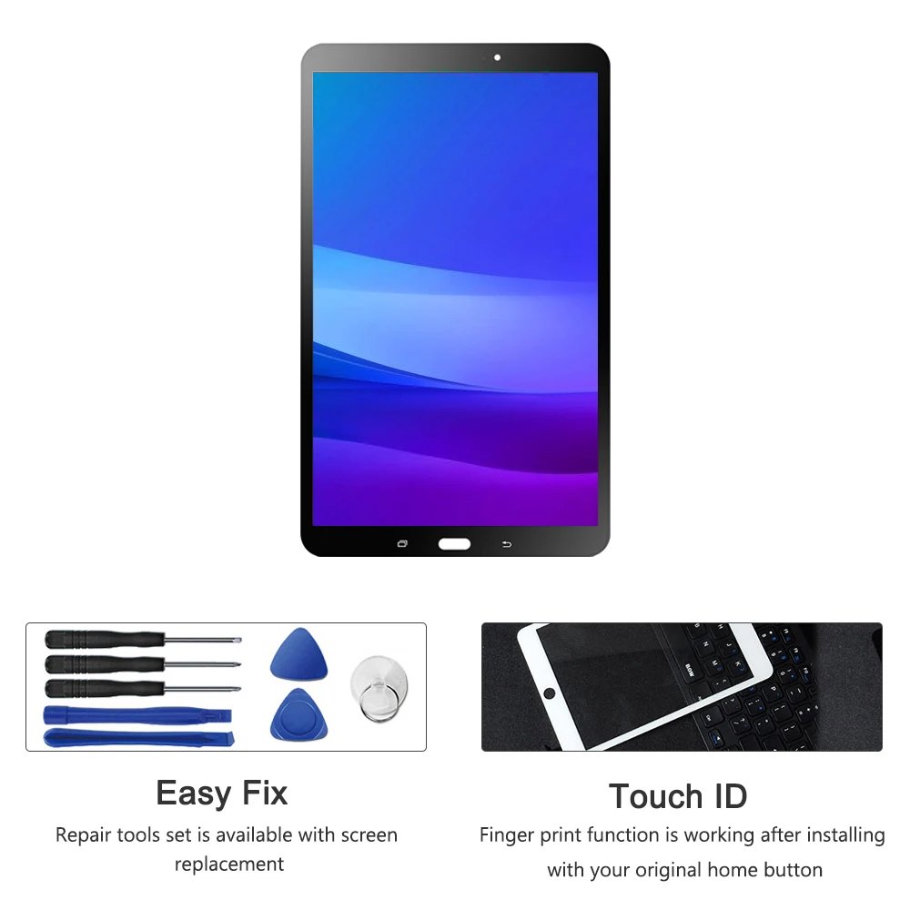 ЖК дисплей 10 1 дюйма T580 для Samsung Galaxy Tab A T585 SM замена панели дисплея|ЖК-экраны и