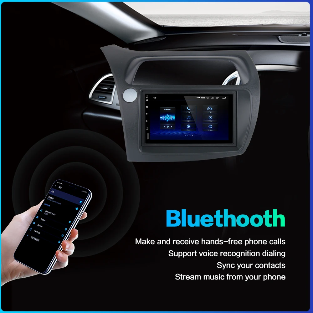 Dasaita " HD сенсорный экран автомобиля Android 9,0 радио gps плеер Navi для Honda Civic хэтчбек 2006-2011 автостерео аудио TDA7850