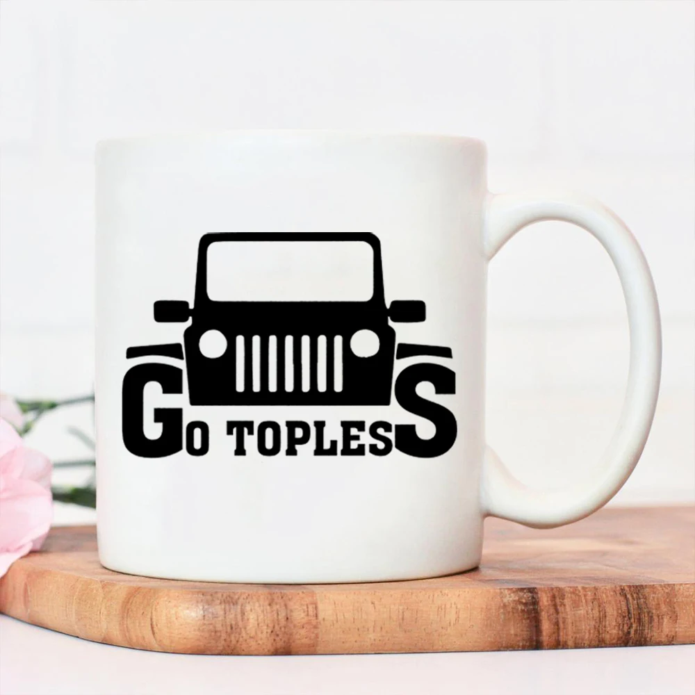 

Прекрасные железная кружка Go toflex Jeep, кофейные чашки в скандинавском стиле с большой ручкой, керамическая кружка, подарок другу, чашка для во...