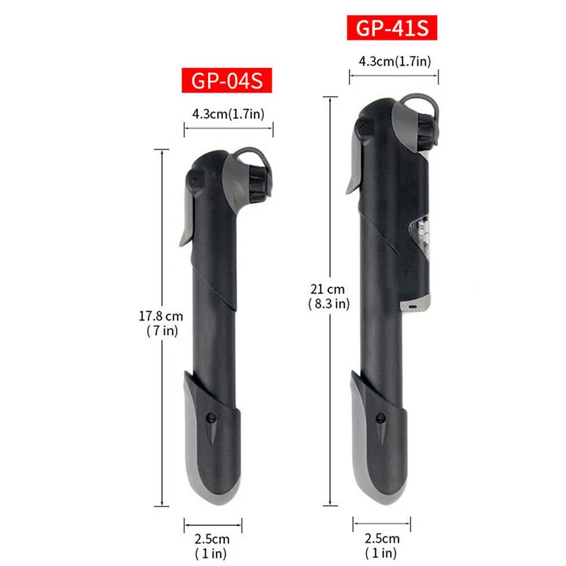 Мини велосипедный насос портативный ручной воздушный Горный Дорожный