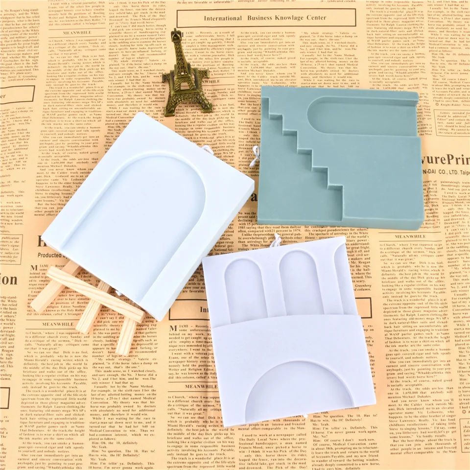 3d прямоугольная силиконовая форма для свечей лестницы перемычки кубика сделай