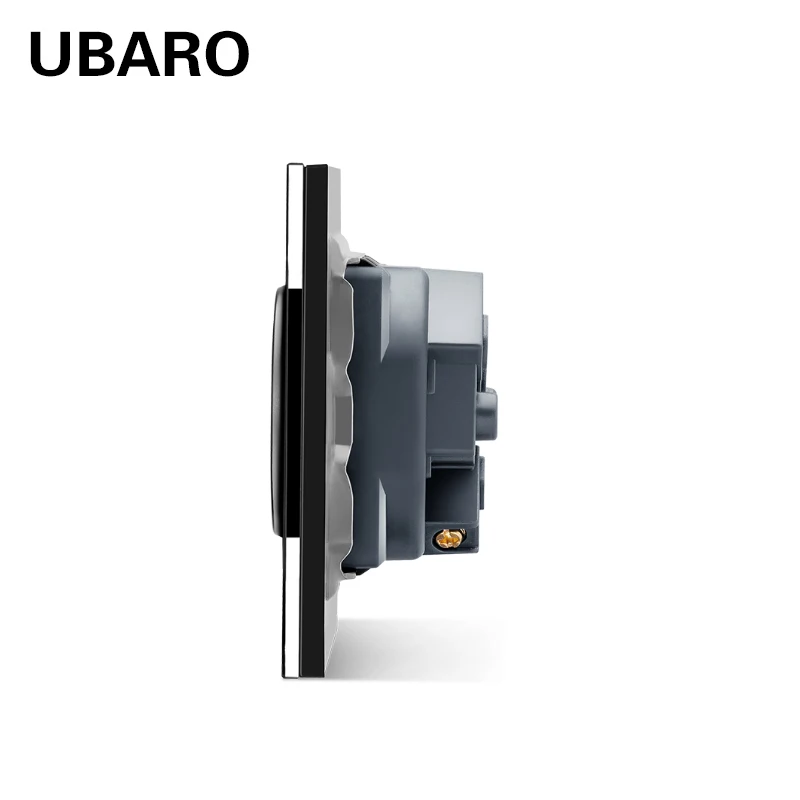 UBARO 172*86 французская стандартная настенная розетка с прозрачной стеклянной
