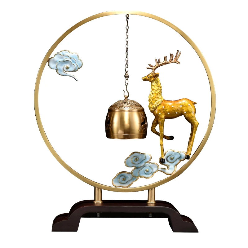 

Brass Hanging Incense Burner Chinese Home Music Incense Stove Creative Assuaging Calming Wierrookbrander Room Decoration EF50XL