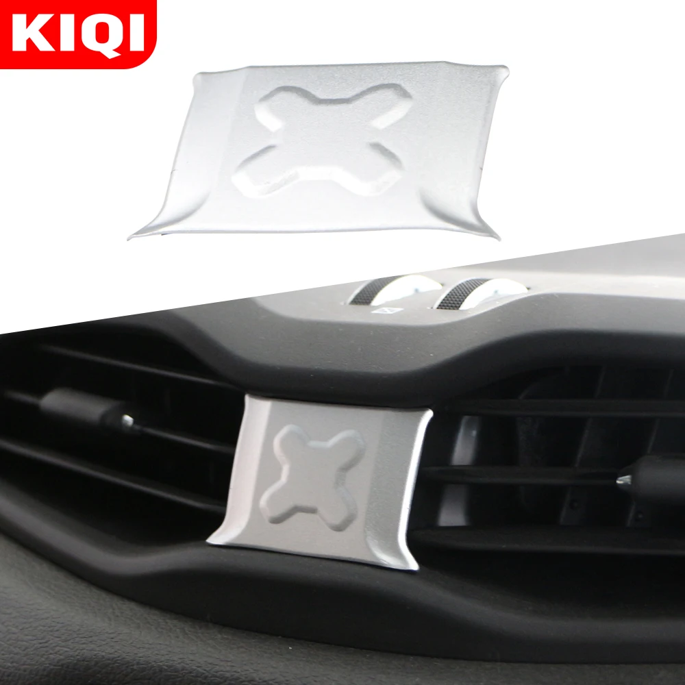

KIQI Aluminum Car Central Air Conditioning Vent Outlet Cover Trim Sticker for Jeep Renegade 2014 - 2021 Accessories