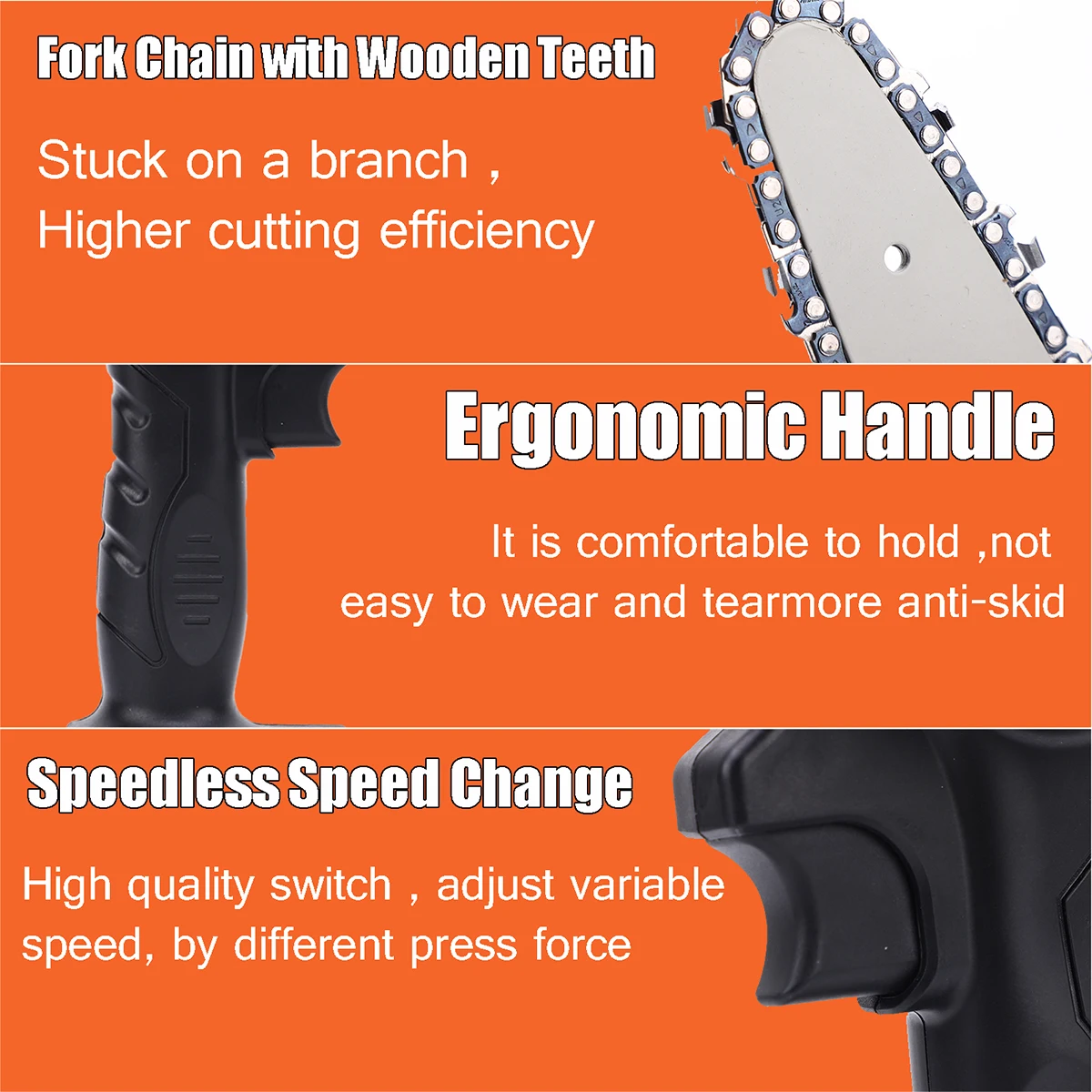 4 дюйма мини-бензопила аккумуляторная электрическая обрезная пила Портативный с