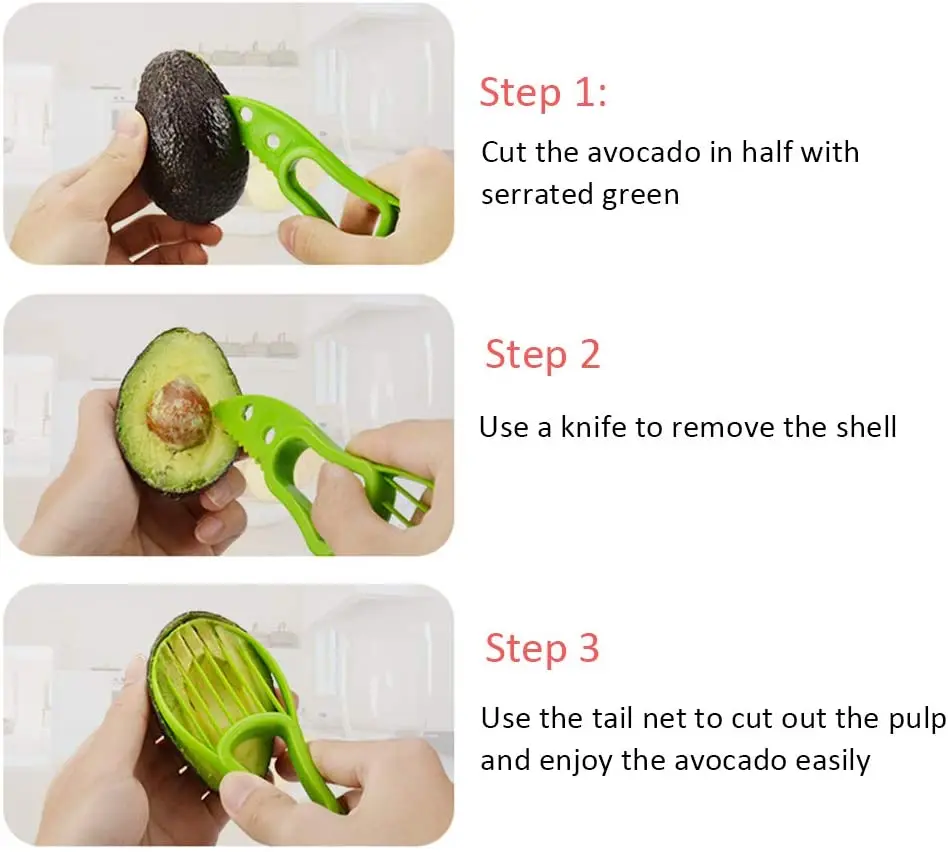 3 в 1 ломтерезка для авокадо Ломтерезка масла и фруктов резак разделитель