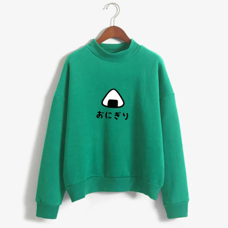 

Japanese lovely sushi printing fashion winter round neck long sleeve warm top women's Sweatshirt