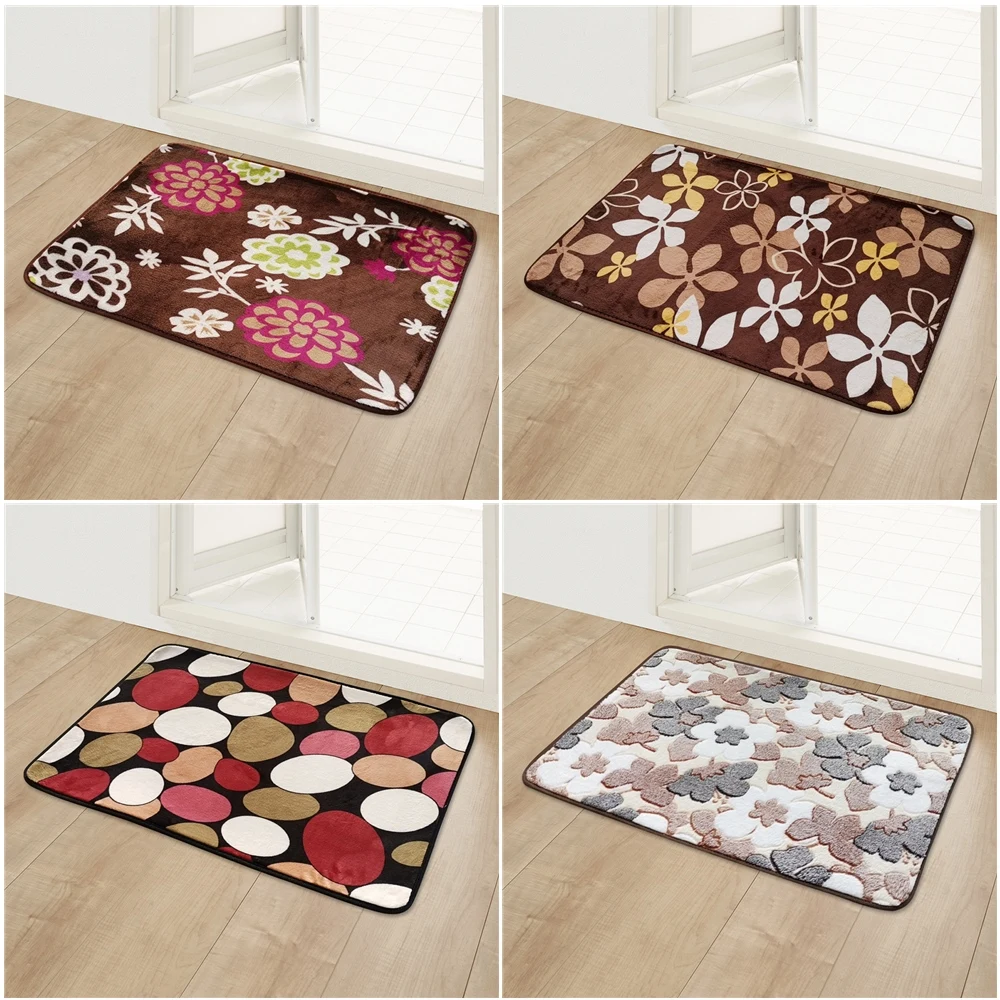 

Противоскользящий ковер для кухни, ковер для входной двери, для спальни, прихожей, гостиной, ковер длинный из кораллового флиса, для ванной комнаты