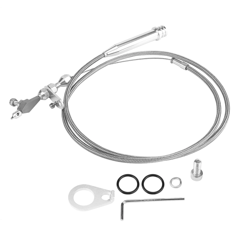 

700R4 Braided Kickdown Cable Transmission Detent for all GM CHEVY PONTIAC OLDSMOBILE BUICK