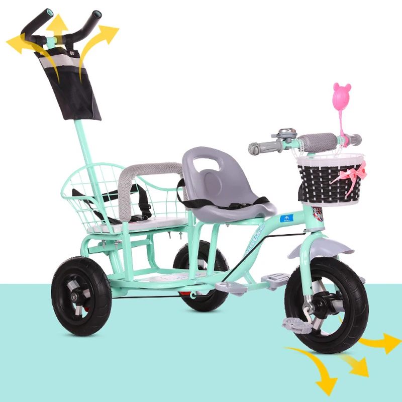 Двухместная коляска детские коляски Детские двухколесные велосипеды