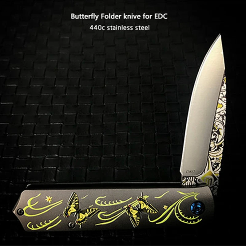 Складной нож Изысканный Карманный клинок из нержавеющей стали 440C для выживания