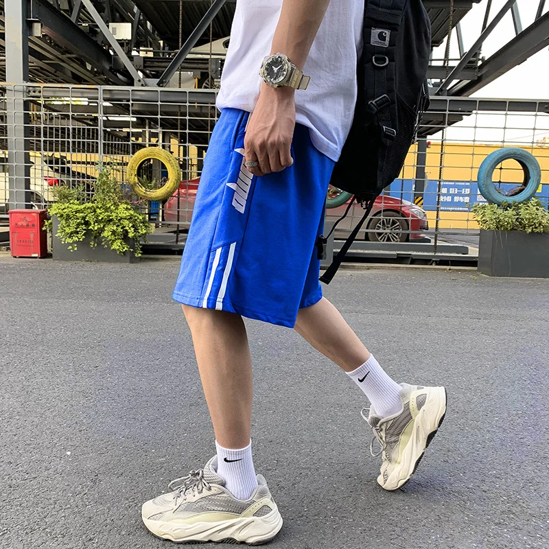 

Summer thin five-point shorts men's Korean casual students seven-point Middle pants fashionable loose sports bf beach pants
