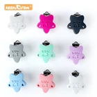 Цепочка для прорезывания зубов I Love Mom, 3 шт., силиконовые скобы, нержавеющая сталь, не содержит бисфенола А