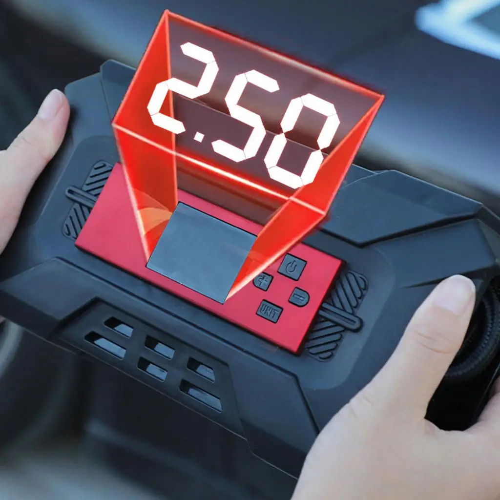 Цифровой насос для накачивания шин 12 В автомобильный воздушный компрессор со