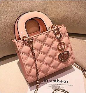 Small Pink Роскошные сумки женские дизайнерские сумки через плечо от известного бренда сетчатые сумки через плечо для женщин Дамская лакированная кожаная сумка-мессенджер - Цвет: Small Pink