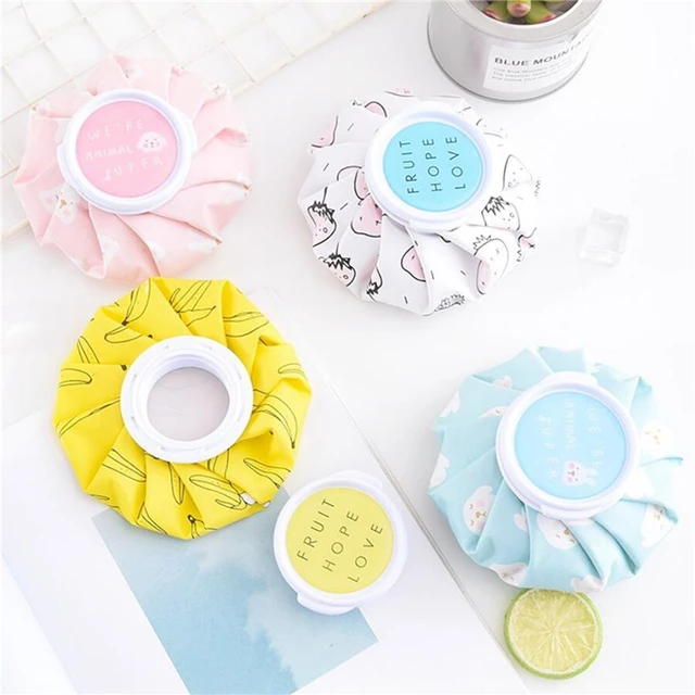 1 Pc Cartoon Hot Water Bottle Bag Dual Use Summer Ice Bag Reusable Knee Head Leg Relief Pain Ice Bag Hand Warmer Household Items