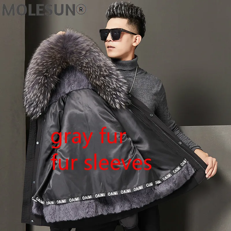 

Мужская зимняя куртка с меховым воротником, LXR845