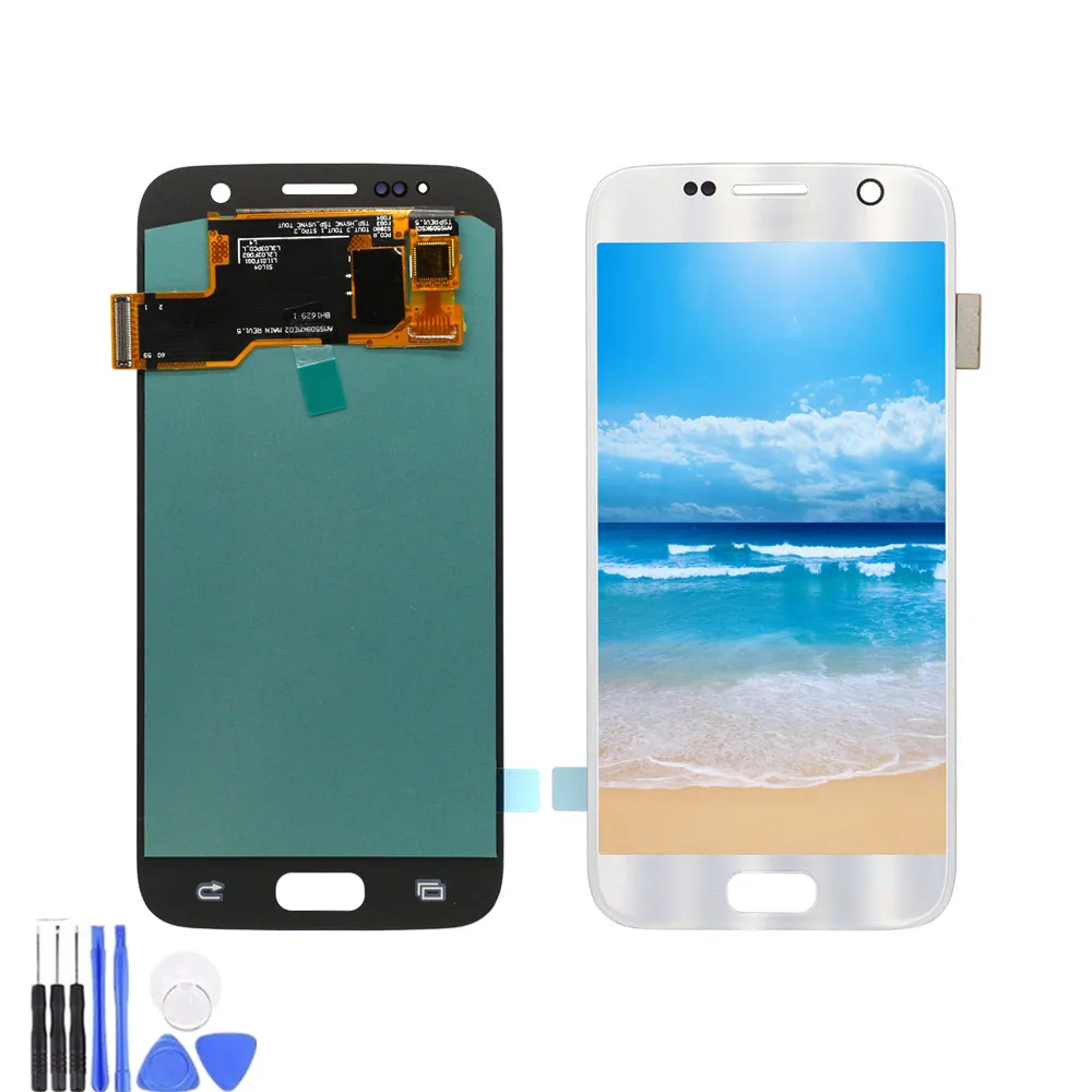 Для samsung Galaxy S7 G930F G930A G930V ЖК дисплей сенсорный экран замена дигитайзера для