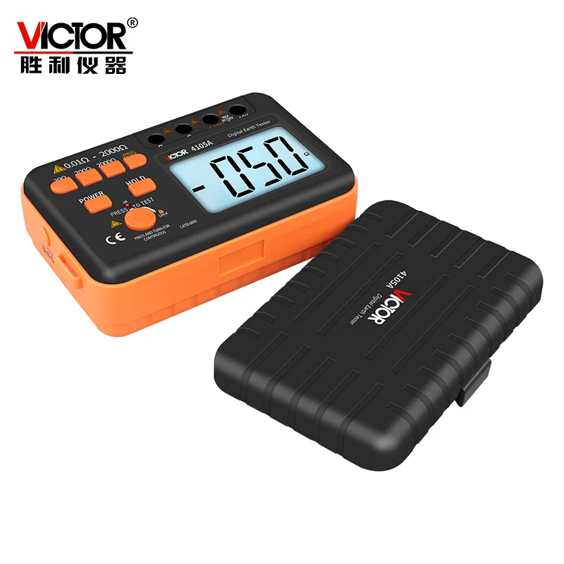 VICTOR VC4105A цифровой измеритель сопротивления заземления земли изоляции