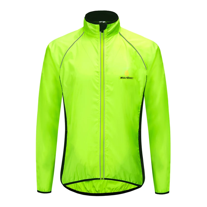 

WOSAWE Reflective Men's Cycling Jacket Waterproof Road Mountain Bike Windbreaker Cycling Clothing Riding Bicycle MTB Jacket