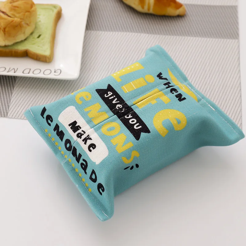 Тканевый чехол для салфеток наполнитель с фруктовым принтом бумажная коробка