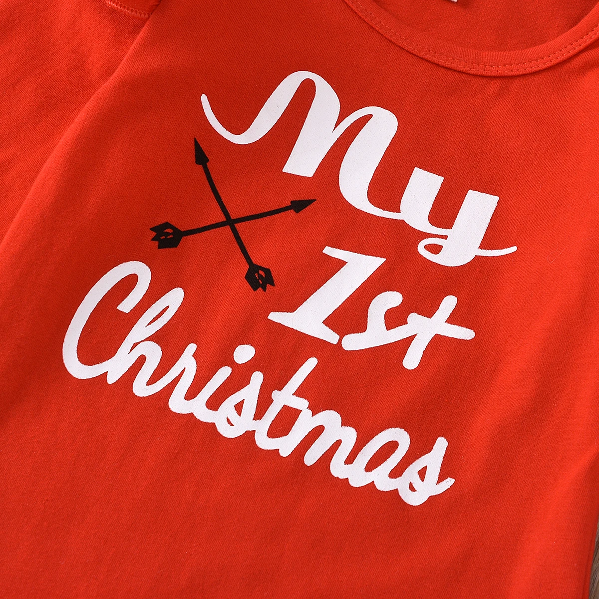 Новорожденный ребенок девочка мой первый Рождественский комплект с буквенным